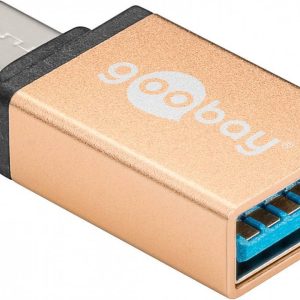 USB-C – USB 3.0 Adapter. gold