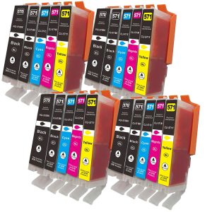 Sparset 20 XL Drucker-Patronen ersetzen PGI-570 / CLI-571