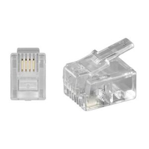 Modularstecker RJ11. 6P4C. Flachkabel. 10STK