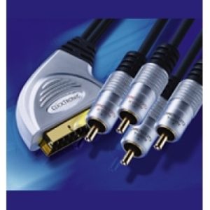 Scart-Kabel 6xCinch 1.5m. Clicktronic