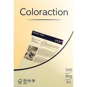 80g A3-Papier Intensivgelb. 500 Blatt