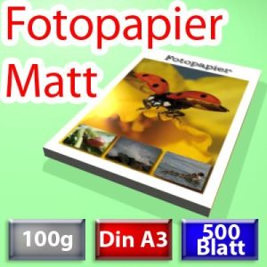 100g Spezial-Papier Din A3. 500 Blatt