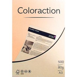 80g A3-Papier Lachs. 500 Blatt