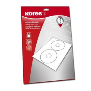 CD-Labels. standard. 50 Stück. 17mm Innendurchm.. Kores