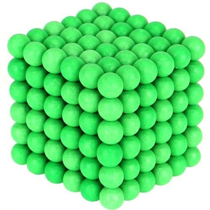 216 Magnetkugeln 5mm in der Box. Grün