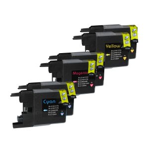6er Farb-Set Druckerpatronen alternativ zu Brother LC-1280