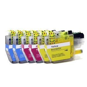 6er Farb-Set Druckerpatronen alternativ zu Brother LC-3213