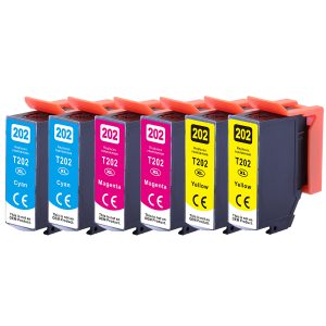 6er Farb-Set Druckerpatronen alternativ zu Epson 202XL