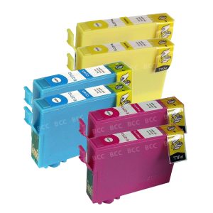 6er Farb-Set Druckerpatronen alternativ zu Epson T2712. T2713. T2714