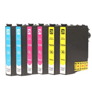 6er Farb-Set Druckerpatronen alternativ zu Epson T2992. T2993. T2994