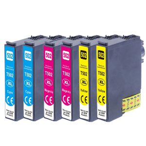 6er Farb-Set Druckerpatronen alternativ zu Epson 502XL