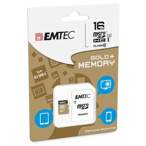 Micro SDHC Card. 16GB CL10 + UHS-I + Adapter