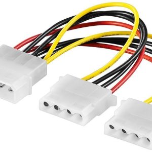 Power-Adapter 4pol. Buchse auf 2x 4pol Stecker