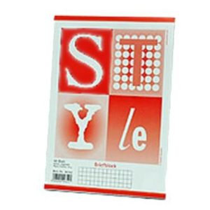 Briefblock A5 kariert. 50 Blatt