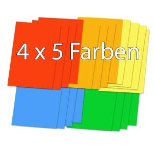 Briefumschläge. DIN C6. farbig sortiert. 20 Stück