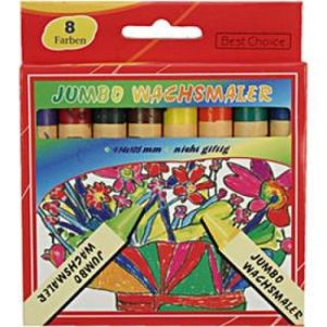 Wachsmalstifte Jumbo. 8er SET