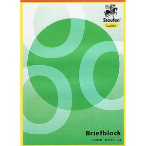 Briefblock DIN A4 . blanco. 50 Blatt