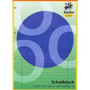 Briefblock DIN A4 . liniert. 50 Blatt