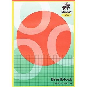 Briefblock DIN A4 . kariert. 50 Blatt