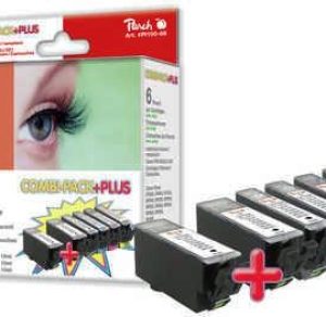 Peach Combi Pack Plus mit Chip. kompatibel zu CLI-521. 2xPGI-520