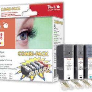 Peach Combi Pack mit Chip. kompatibel zu CLI-526. PGI-525