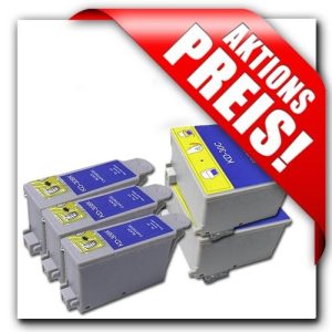 Aktion: 3 x Schwarz + 2 x Farbe für Kodak-Drucker. KS30