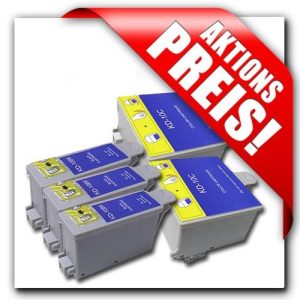 Aktion: 3 x Schwarz +2 x Farbe für Kodak-Drucker. KS10