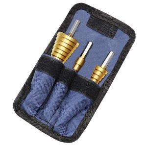 Kegelbohrersatz 3 Teilig inkl. Gürteltasche