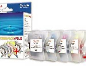 Peach Combi Pack Plus kompatibel zu LC-1100. 2 x bk. je 1 x c. m