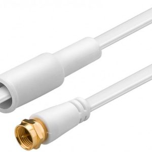 SAT Flachkabel. F-Stecker vergoldet. 10m