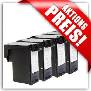 Aktuelles Sparset für Lexmark: 2 x schwarz + 2 x Farbe. LS43/44-