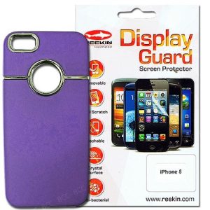 Hartschale + Displayschutz für iPhone 5/5S. purple