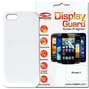 Cover + Displayschutz für iPhone 5/5S. weiss