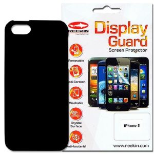Cover + Displayschutz für iPhone 5/5S. schwarz