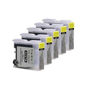 5 Schwarze Patronen. Alternativ zu LC-970BK/LC-1000BK