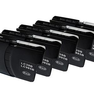5 Schwarze Patronen. Alternativ zu LC-985BK