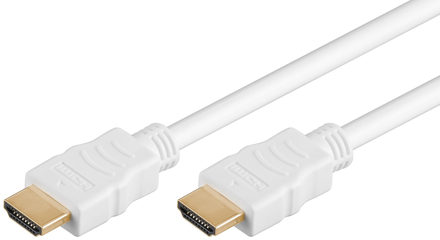 HDMI Kabel 2.0m. weiß mit Ethernet