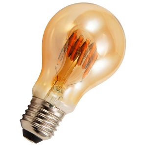 LED Birne E27 6W Filament. warmweiß gold