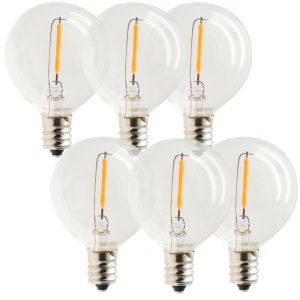 LED Solar Premium Lichterkette E12 Ersatzbirnen 6 St.