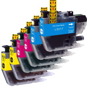 6er Farb-Set Druckerpatronen alternativ zu Brother LC-3217