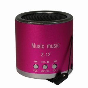 Tragbarer Mini-Lautsprecher/ Mini-MP3-Player. pink