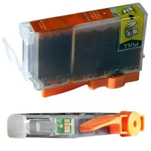 Druckpatrone rot mit Chip. kompatibel. Art CK8R -Chip