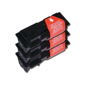 Toner-Set: 3 x schwarz. alternativ zu Kyocera TK-65