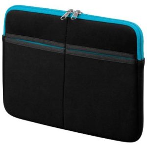 Textilgewebe-Tasche für 7″ Tablet-PC. schwarz/blau