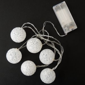 Lichterkette 6 LED Eva-Kugeln 1.7m warmweiß