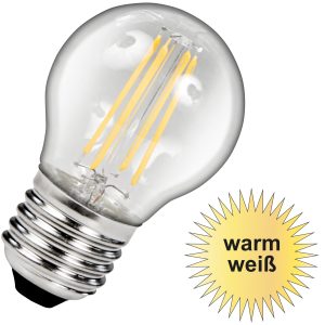 LED Birne E27. 4W. 470lm warmweiß Filament