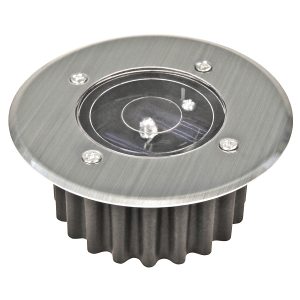 LED Bodenleuchte mit Solarfunktion. rund