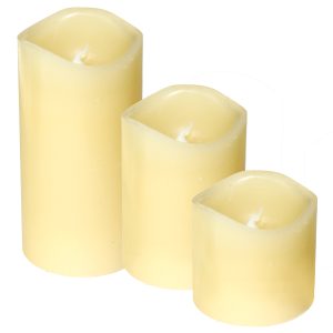3 LED-Echtwachs-Kerzen im Set 3 LED-Echtwachs-Kerzen im Set