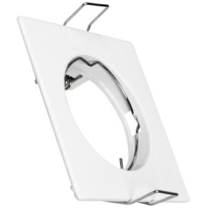 LED-Einbaurahmen. weiß. starr. 75mm. für 50mm Lampen