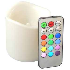 LED-Kerze RGB + Fernbedienung Farbwechsel.. „S“